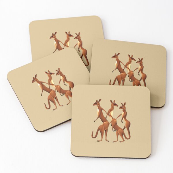 Item preview, Kangaroo abstract art graphic by Juliet Thomas acmegifts designed and sold by Juliet  Thomas.
