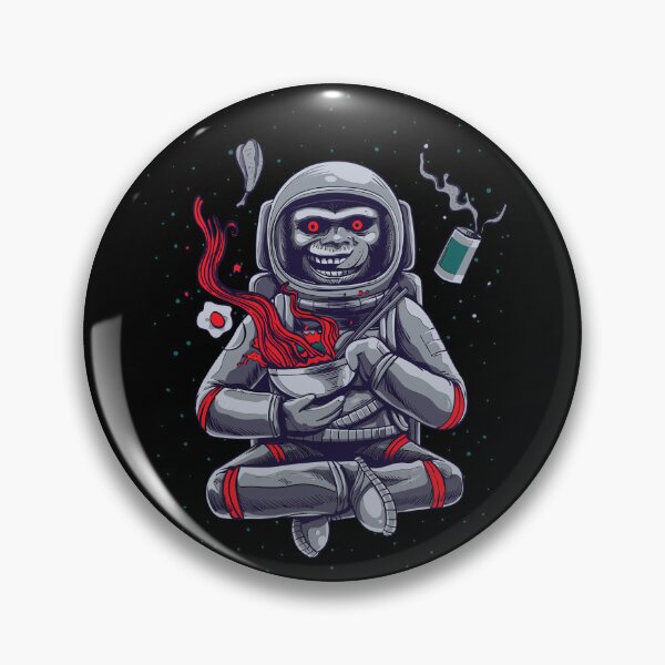 Item preview, Astronaut Monkey Eating Pho designed and sold by kriitiika.
