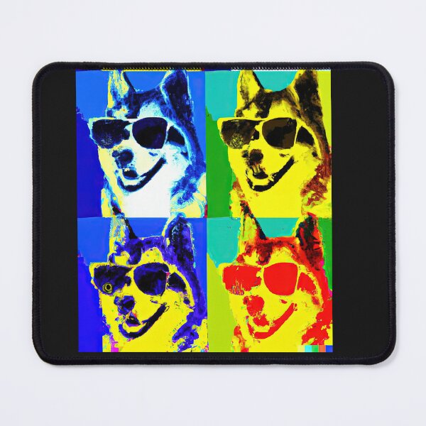 Item preview, Siberian Husky in style of an Andy Warhol print designed and sold by AIK9Artwork.