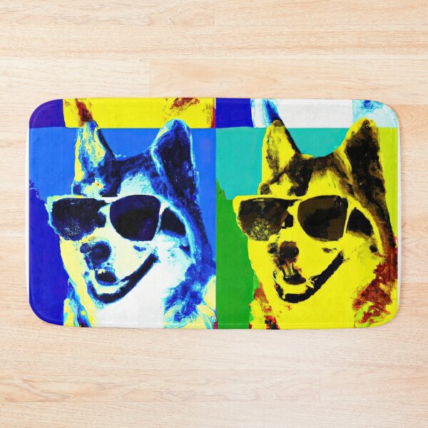 Item preview, Siberian Husky in style of an Andy Warhol print designed and sold by AIK9Artwork.