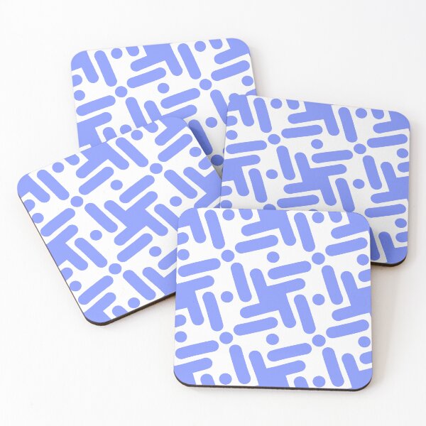 Item preview, Blue and White Hand-drawn Abstract Pattern designed and sold by patternologyy.