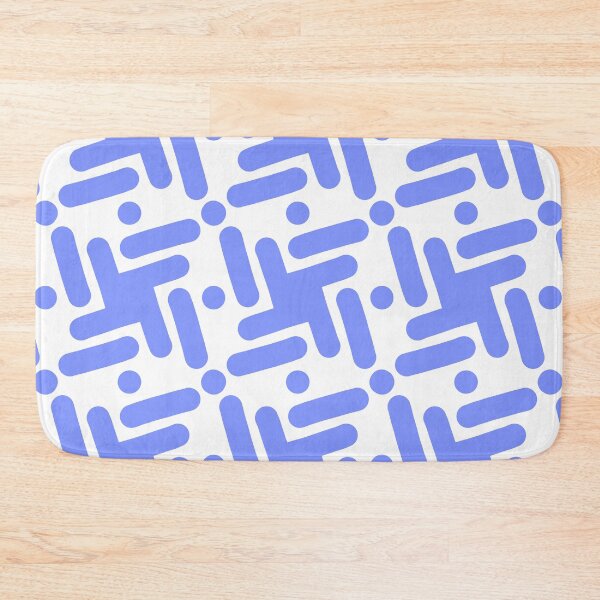 Item preview, Blue and White Hand-drawn Abstract Pattern designed and sold by patternologyy.