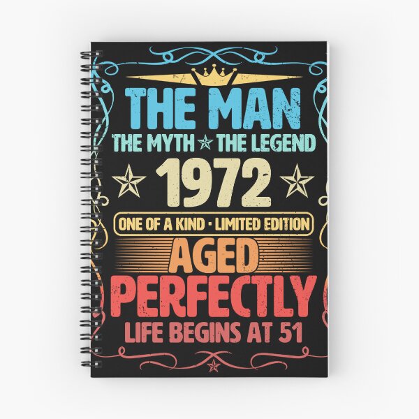Item preview, The Man 1972 Aged Perfectly Life Begins At 51st Birthday designed and sold by apaahteklur.