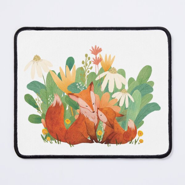 Item preview, baby fox and its mother designed and sold by Ghazal-art.