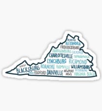 Virginia cities Sticker