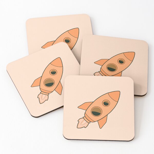 Item preview, Cute Orange Rocket designed and sold by Myinsidethoughts.