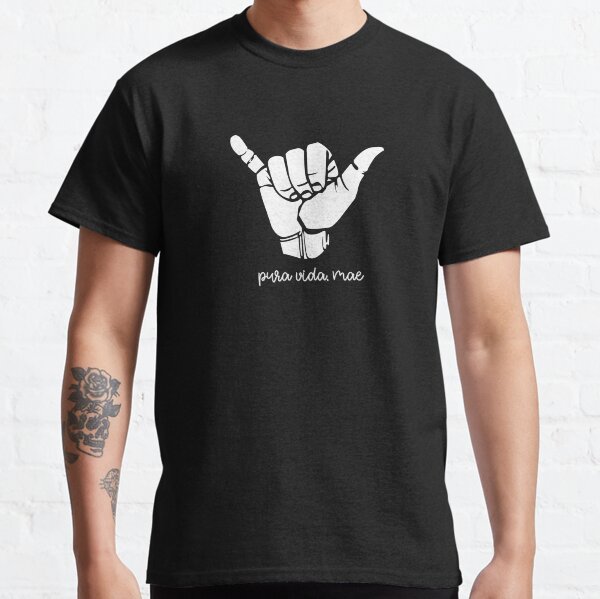 Costa Rica Pura Vida Mae Shaka Camiseta clásica