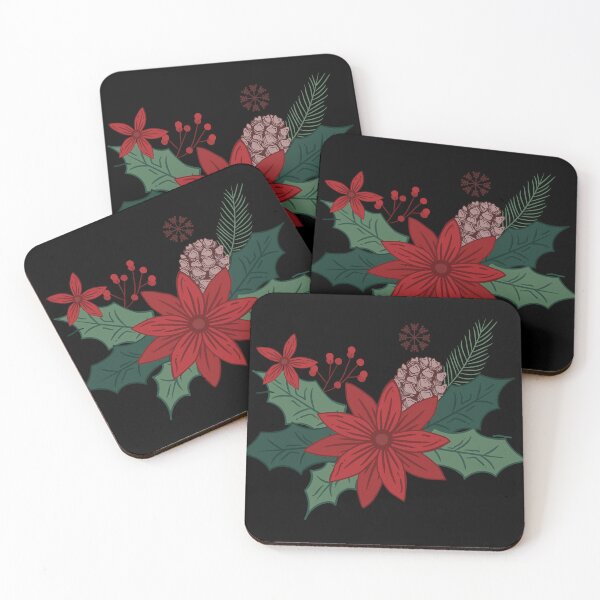 Item preview, Red Christmas Poinsettia designed and sold by YellowMoonTea.