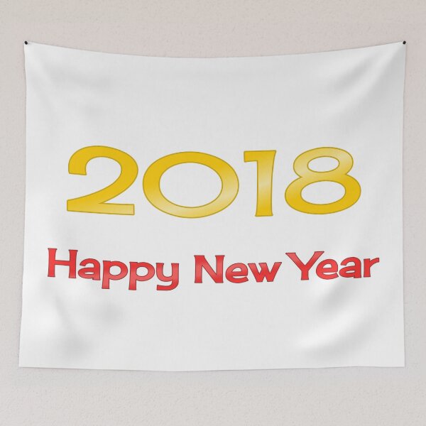 Item preview, Happy New Year 2018 designed and sold by WonderLang.