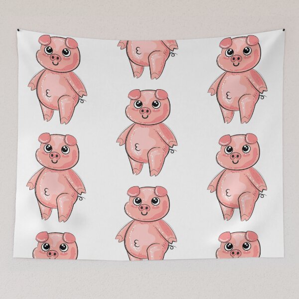 Item preview, Cute Pig Art Handdrawn designed and sold by MisPuHoney.