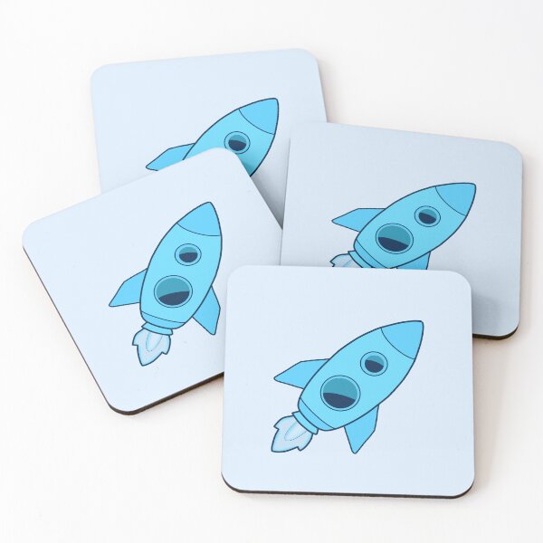 Item preview, Cute Blue Rocket designed and sold by Myinsidethoughts.