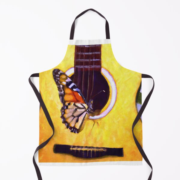 Item preview, Butterfly playing with guitar oil painting designed and sold by Color-Me-Blue.