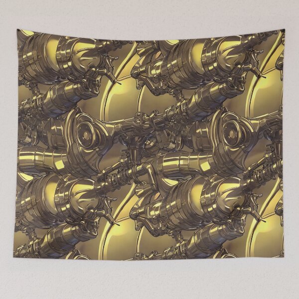 Item preview, Golden Machine - Seamless Pattern designed and sold by Chubuter.