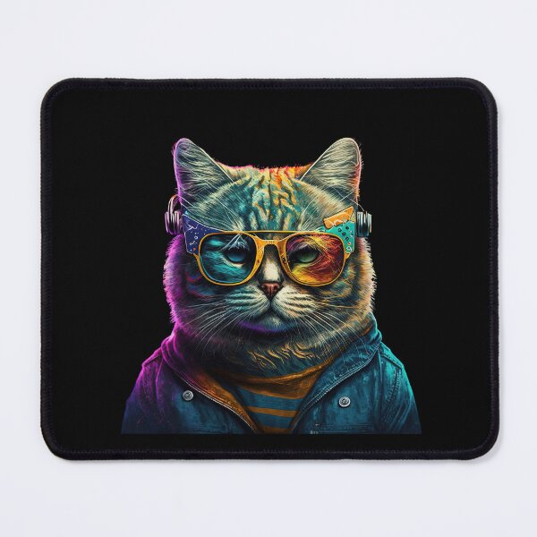 Item preview, Funky cat wearing shades designed and sold by AnimalArtPhotos.