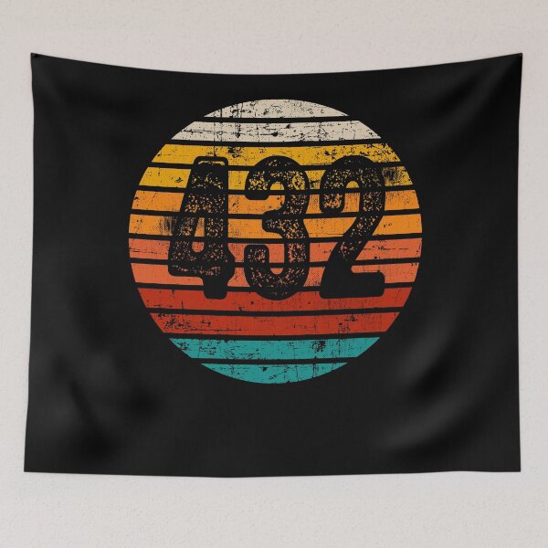 Item preview, Distressed Vintage Sunset 432 Area Code designed and sold by Gold Wings Tees.