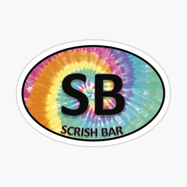 Scrish Bar Oval Sticker