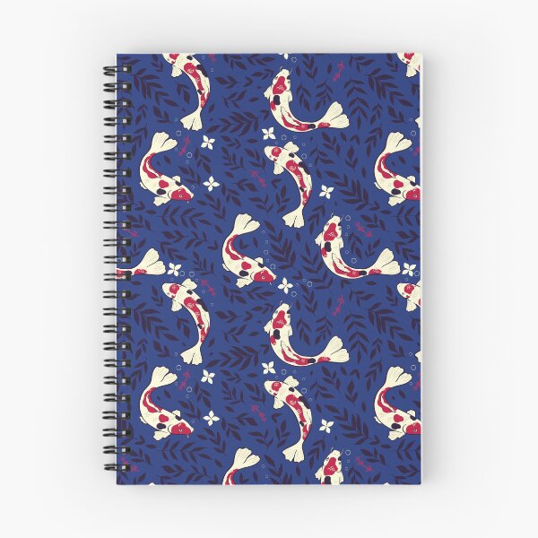 Item preview, pattern with koi and algae designed and sold by burbura.