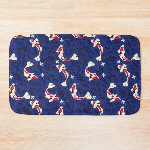 Item preview, pattern with koi and algae designed and sold by burbura.