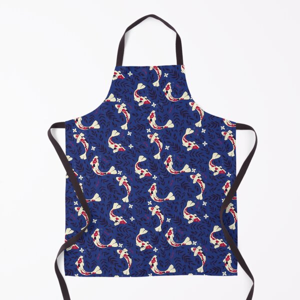 Item preview, pattern with koi and algae designed and sold by burbura.