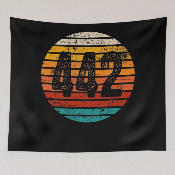 Item preview, Distressed Vintage Sunset 442 Area Code designed and sold by Gold Wings Tees.