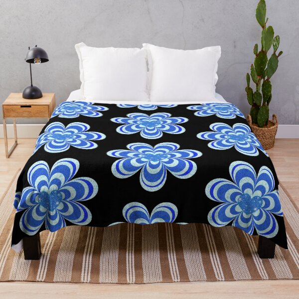 Item preview, Psychedelic Heart Flower; blue version designed and sold by mbuz90.