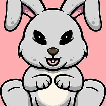 Artwork thumbnail, Cute Rabbit Smiling by cubbone