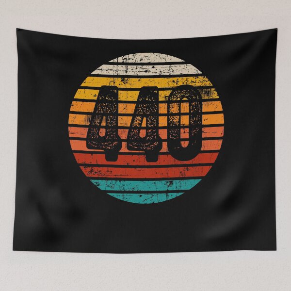 Item preview, Distressed Vintage Sunset 440 Area Code designed and sold by Gold Wings Tees.