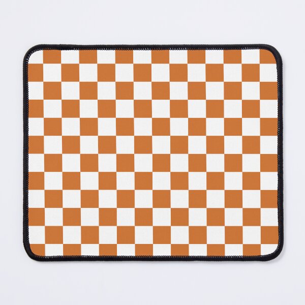Item preview, Checkerboard Check Geometric Checked Pattern Burnt Orange and White designed and sold by kierkegaard.