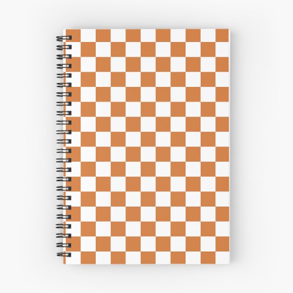 Item preview, Checkerboard Check Geometric Checked Pattern Burnt Orange and White designed and sold by kierkegaard.