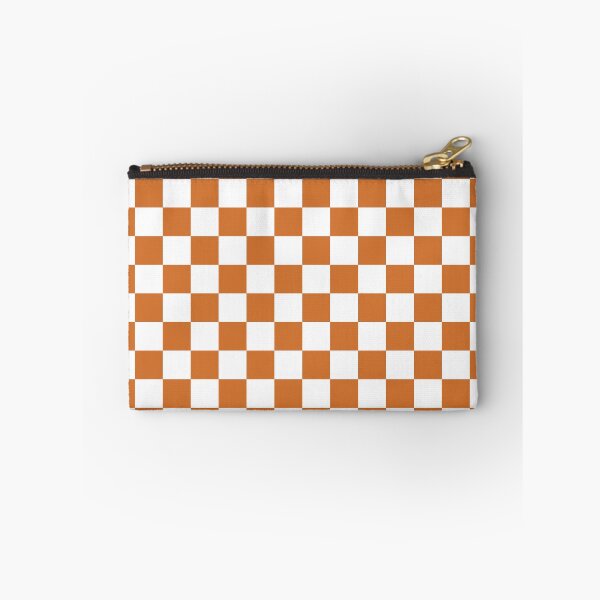 Item preview, Checkerboard Check Geometric Checked Pattern Burnt Orange and White designed and sold by kierkegaard.