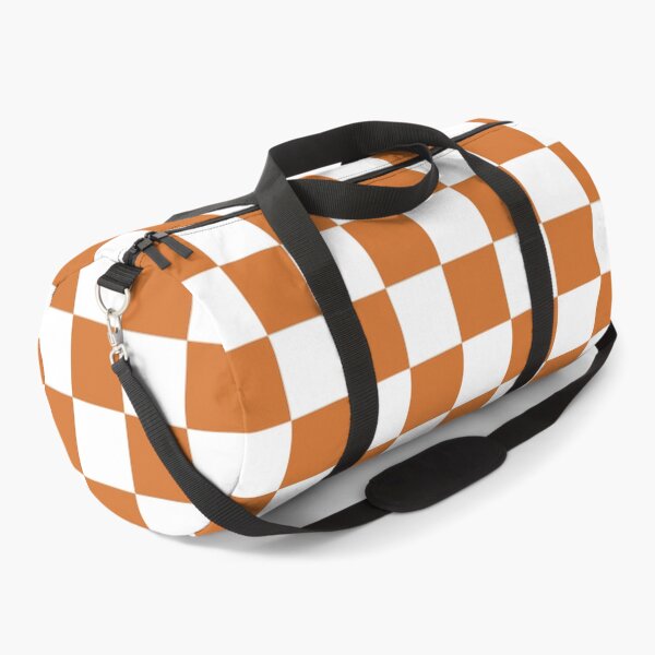 Item preview, Checkerboard Check Geometric Checked Pattern Burnt Orange and White designed and sold by kierkegaard.