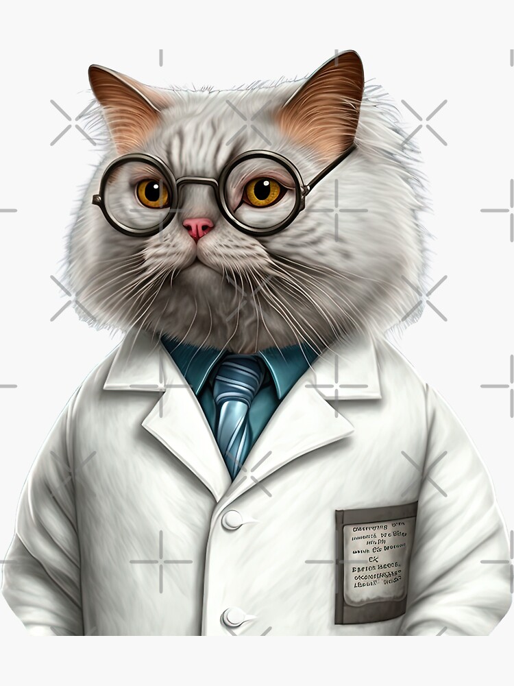 Cat dressed hotsell as a doctor