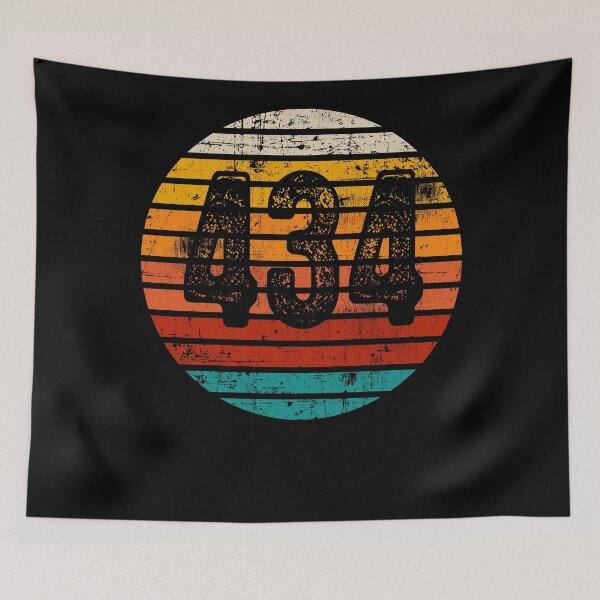 Item preview, Distressed Vintage Sunset 434 Area Code designed and sold by Gold Wings Tees.