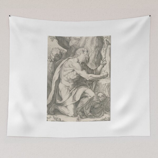 Item preview, St. Jerome with Cross and Lion designed and sold by DevoidDevout.