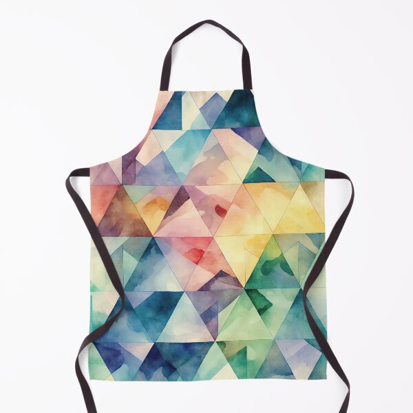 Aperçu de l'œuvre Grille triangulaire aquarelle créée et vendue par Patternifico.