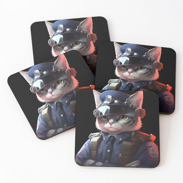 Item preview, Cat police service designed and sold by AnimalArtPhotos.