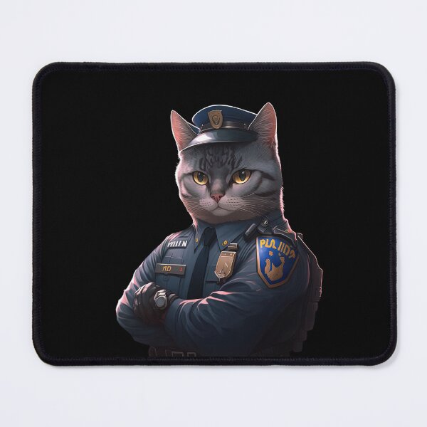 Item preview, Officer police cat designed and sold by AnimalArtPhotos.