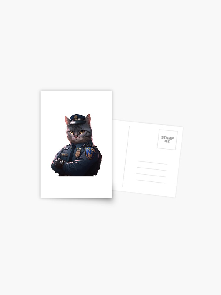 Cat police service Sticker for Sale by AnimalArtPhotos