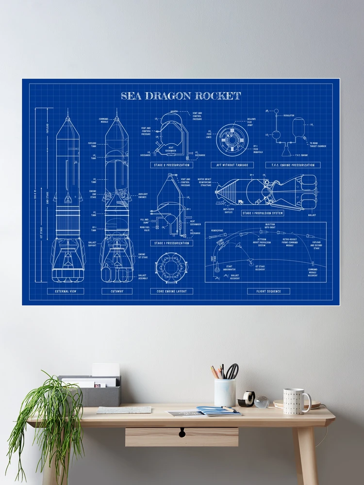 Seadragon Rocket (1962) Blueprint