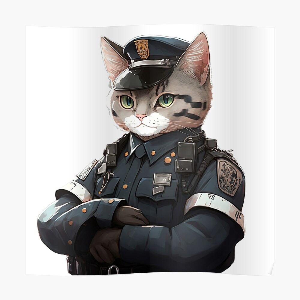 Cats Police Sticker for iOS & Android