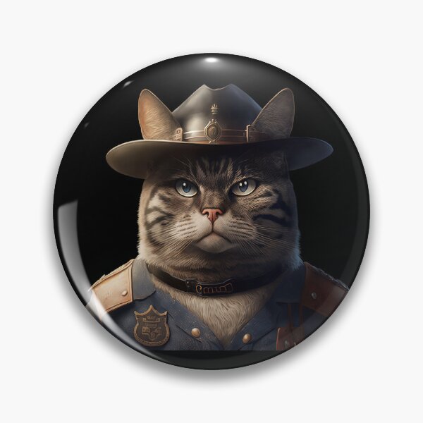 Item preview, Cat sheriff  designed and sold by AnimalArtPhotos.