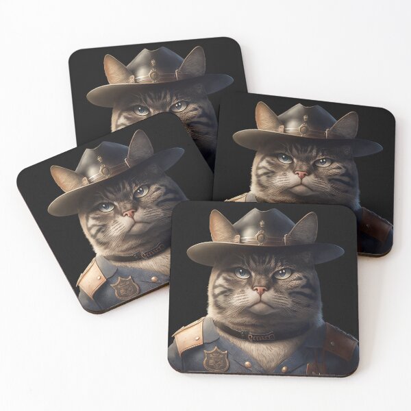 Item preview, Cat sheriff  designed and sold by AnimalArtPhotos.
