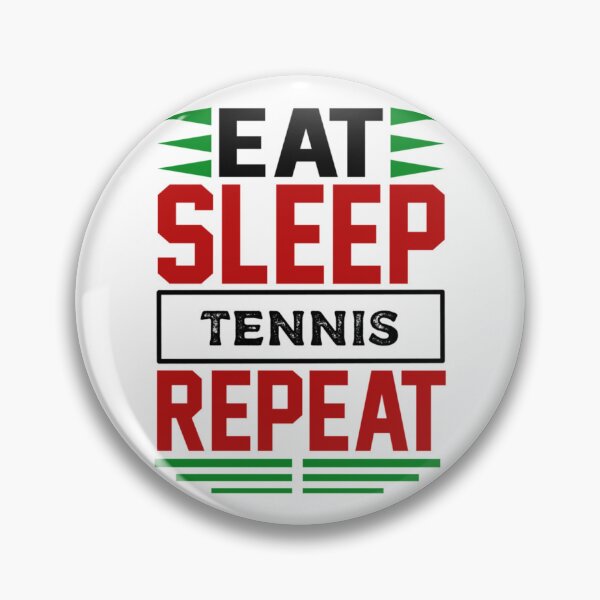 Item preview, Eat. Sleep. Tennis. Repeat. (Light)   designed and sold by LadybugWreaths.