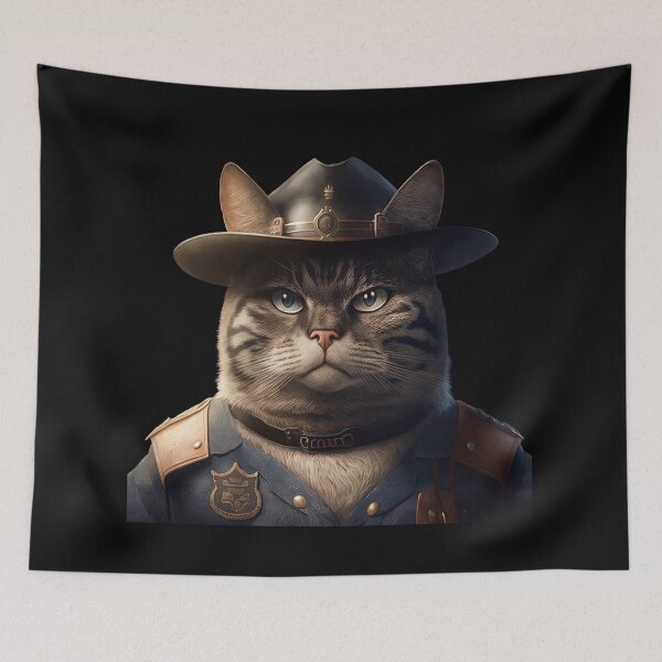 Item preview, Cat sheriff  designed and sold by AnimalArtPhotos.