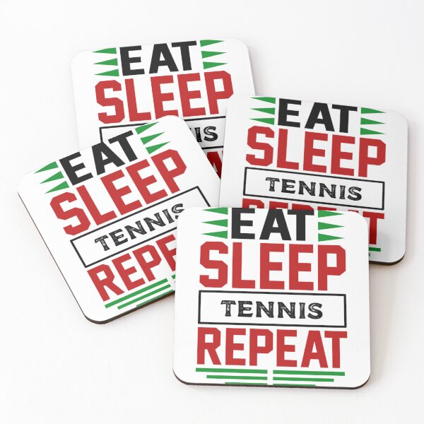 Item preview, Eat. Sleep. Tennis. Repeat. (Light)   designed and sold by LadybugWreaths.