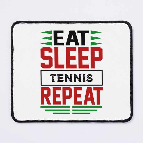 Item preview, Eat. Sleep. Tennis. Repeat. (Light)   designed and sold by LadybugWreaths.