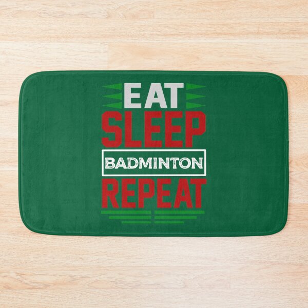 Item preview, Eat. Sleep. Badminton. Repeat. (Dark)   designed and sold by LadybugWreaths.
