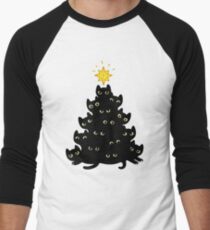 Meowy Christmas Baseball ¾ Sleeve T-Shirt