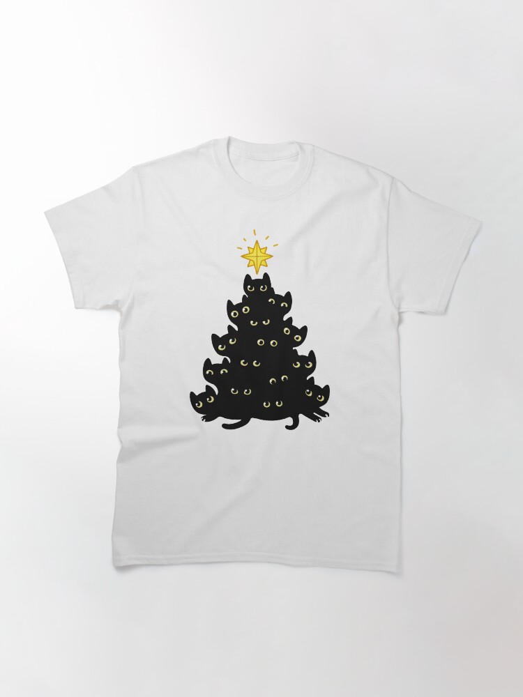Thumbnail 3 of 7, Classic T-Shirt, Meowy Christmas designed and sold by irmirx.