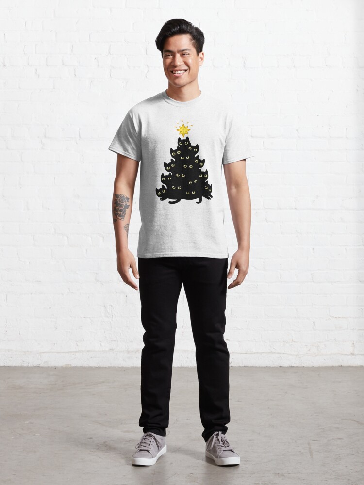 Classic T-Shirt, Meowy Christmas designed and sold by irmirx